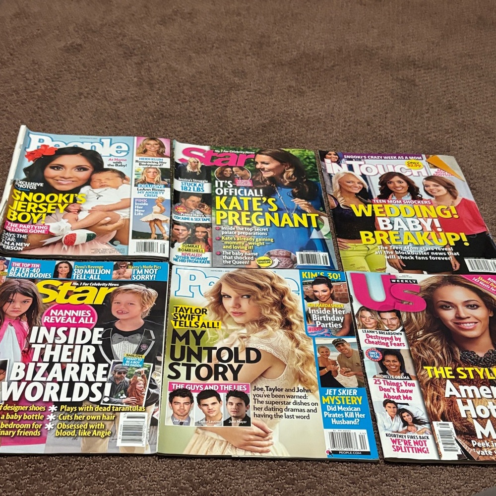Assorted Celebrity Magazines